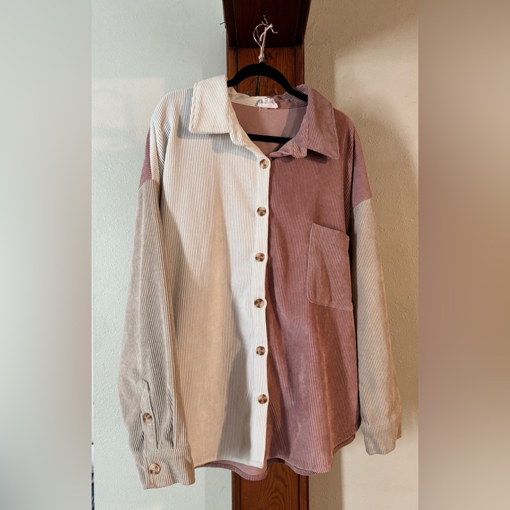 Corduroy Shacket 2XL